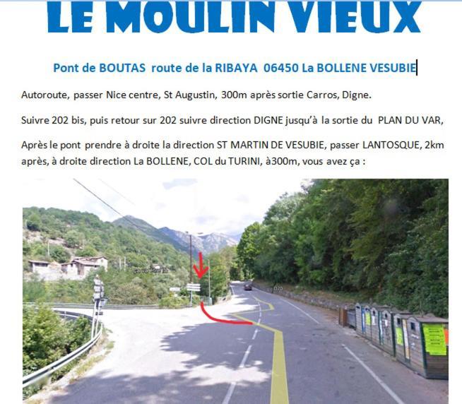 Moulin Vieux Bed & Breakfast La Bollene-Vesubie Exterior photo